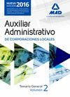 AUXILIARES ADMINISTRATIVOS DE CORPORACIONES LOCALES. TEMARIO GENE