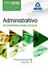 ADMINISTRATIVO DE CORPORACIONES LOCALES 1 TEMARIO GENERAL