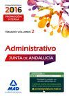 ADMINISTRATIVO VOL.2 PROMOCION INTERNA JUNTA ANDALUCIA 2016