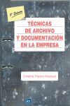 TECNICAS DE ARCHIVO Y DOCUMENTACION EN LA EMPRESA