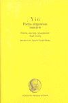 YIN/POETAS ARAGONESAS 1960-2010