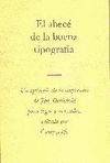 EL ABECE DE LA BUENA TIPOGRAFIA
