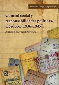 CONTROL SOCIAL Y RESPONSABILIDADES POLITICAS EN CORDOBA