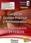 CUERPO DE GESTION PROCESAL Y ADMINISTRATIVA 3 TEMARIO