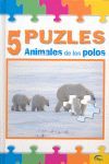 ANIMALES DE LOS POLOS - 5 PUZLES