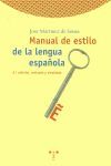 MANUAL DE ESTILO DE LA LENGUA ESPAÑOLA