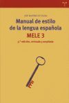 MANUAL ESTILO LENGUA ESPAÑOLA 3ªED MELE 3