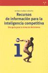 RECURSOS DE INFORMACION PARA LA INTELIGENCIA COMPETITIVA