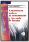 COMUNICACION ARCHIVO INFORMACION OPERATORIA TECLAD