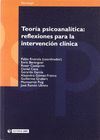 TEORÍA PSICOANALÍTICA: REFLEXIONES PARA LA INTERVENCIÓN CLÍNICA