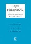 EL ESPÍRITU DEL DERECHO ROMANO EN LAS DIVERSAS FASES DE SU DESARROLLO.