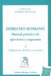 DERECHO ROMANO. MANUAL PRACTICO EJERCICIOS Y ESQUEMAS 2