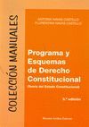 PROGRAMA Y ESQUEMAS DE DERECHO CONSTITUCIONAL. 3ª EDIC.