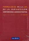 FORMULARIOS DE LA LEY DE LA JURISDICCIÓN CONTENCIOSO-ADMINISTRATIVO