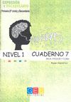 PALABRAS CUADERNO 7 NIVEL 1 EXPRESION Y VOCABULARIO