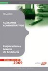 AUXILIARES ADMINISTRATIVOS CORPORACIONES LOCALES ANDALUCÍA. TEMARIO