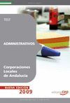 ADMINISTRATIVOS CORPORACIONES LOCALES DE ANDALUCÍA. TEST