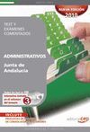 OPOSICIONES ADMINISTRATIVOS, JUNTA DE ANDALUCÍA. TEST Y EXÁMENES COMENTADOS