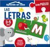 PUZZLES EDUCATIVOS 3/5 LAS LETRAS (2 PIEZAS)