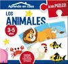 PUZZLES EDUCATIVOS 3/5 LOS ANIMALES (3 PIEZAS)