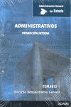 ADMINISTRATIVOS ESTADO TEMARIO 1 PROMOCION INTERNA