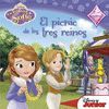 LA PRINCESA SOFÍA. CUENTO CON ADHESIVOS. EL PICNIC DE LOS TRES REINOS