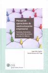 MANUAL DE OPERACIONES DE REESTRUCTURACIÓN EMPRESAR