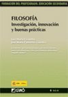 FILOSOFÍA : INVESTIGACIÓN, INNOVACIÓN Y BUENAS PRÁCTICAS