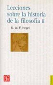 LECCIONES SOBRE LA HISTORIA DE LA FILOSOFIA II